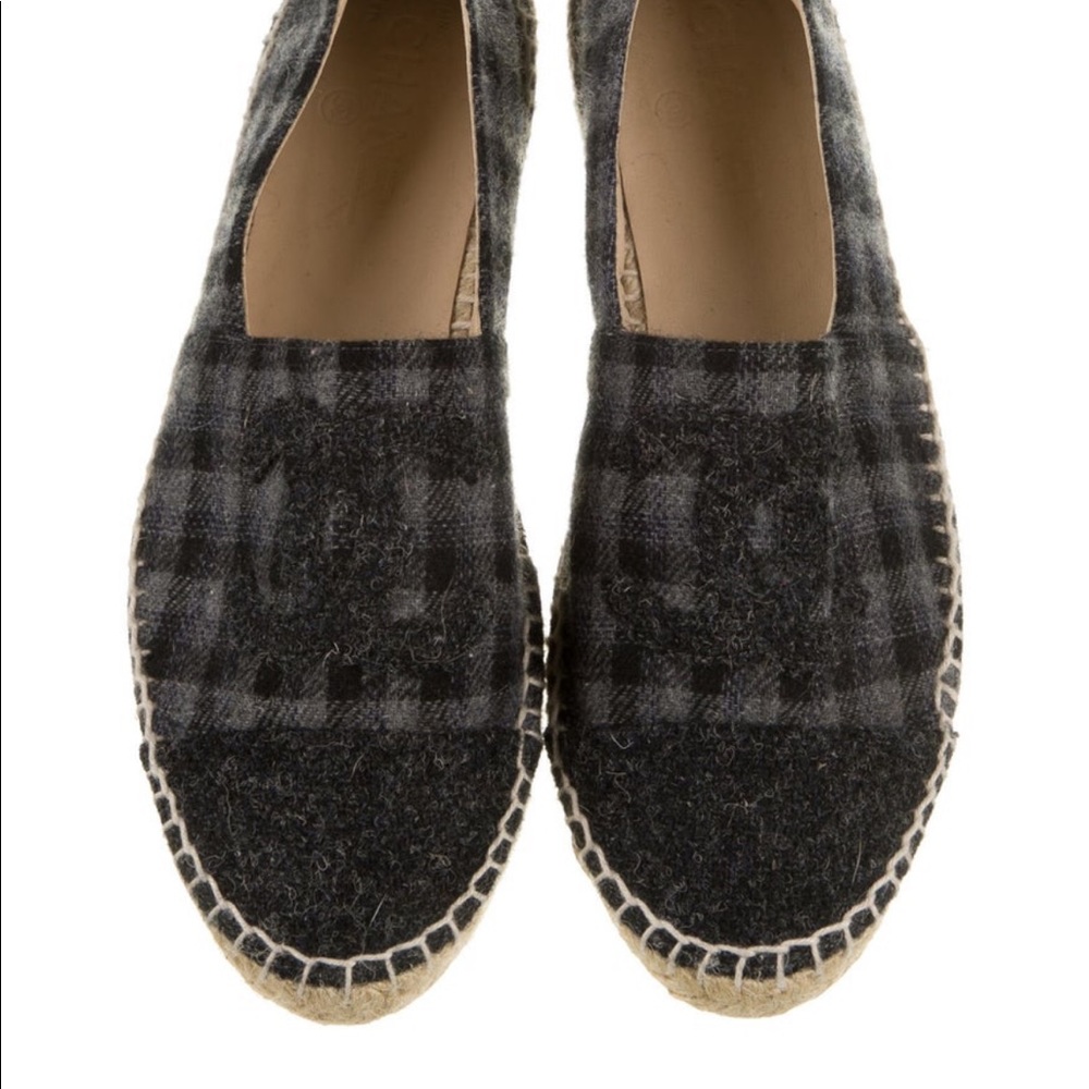 Chanel Plaid Espadrille Size 39